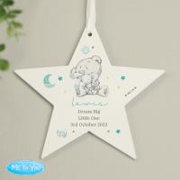 Personalised Tiny Tatty Teddy Dream Big Blue Wooden Star Decoration Extra Image 3 Preview